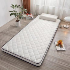 Fowod 고밀도 바닥매트리스 캠핑 스튜디오 가정용 매트리스 화이트 그레이 투톤, 6cm, 회색