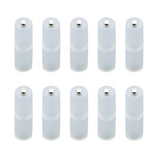 AAA에서 AA로 배터리 변환기 유연한 환경 소재 홀더 에너지 절약, White 1