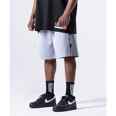 프리덤 FREEDOM 레터링 버뮤다 쇼츠 그레이화이트 344945