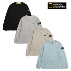 내셔널지오그래픽 N231USW080 남녀공용 디머 우븐 트레이닝 맨투맨 1034031