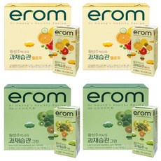 이롬 황성주박사의 과채습관 그린 32팩+옐로우 32팩, 64팩, 190ml