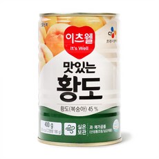 이츠웰 맛있는황도(슬라이스) 400g, 1개