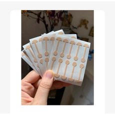 小啞鈴鼻翼縮小貼 瘦鼻翼 緣下拉神器 睡覺塑形矯正貼, 1個, 5片裝  共50貼