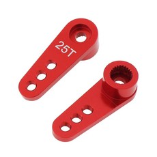모델/자동차 트럭 버기 빨간색 와 호환되는 Yes 2팩 메탈 25T 서보 혼 M3 스레드 스티어링, RC 모델자동차 트럭 버기와 호환되는 2팩 메탈 25T