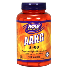 now 健而婷 AAKG保健補充錠 3500mg, 180顆, 1罐