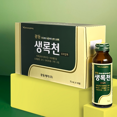 광동제약 생록천 프라임액 생약 소화제10병 75ml 소화불량 과식 식체, 1박스