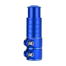 山地車把 立增高器 可調自行車車把 加高前叉龍頭 擡陞高延長 通用配件, 12cm藍色, 1個