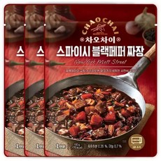 샘표 차오차이 스파이시 블랙페퍼 짜장 180g 3개