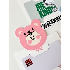 데이핸드 어린이날 조카 용돈 선물 곰돌이 기프트 카드 홀더, 핑크