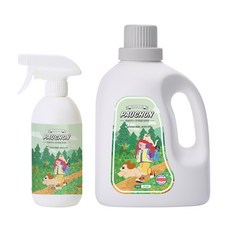 뽀숑하우스 강아지 고양이 탈취제 2.5L+500ml 세트 4가지향 무살균제 강력탈취 반려동물 오줌냄새제거, 1세트, 3L, 숲속의 산책 2.5L+500ml