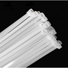 XINGKEDA 케이블 타이 나일론 튼튼함 화이트 45.7cm(18인치) 최대 번들 지름 12.7cm(5인치) 100팩 27.2kg(60파운드) 인장 강도 3156, White