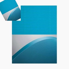 십땨 판지 4절 하늘색 10개입 미술골판지 공예부자재 부자재