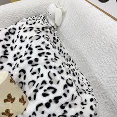 호피 무늬 담요 학교 담요 사무실 갸루 침실, 1개, A. 회색 표범