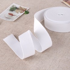 짱패브릭 (450cm)고탄력-이중직고무밴드-화이트, 30mm, 1개