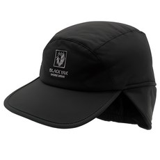 BLACKYAK 工作服保暖耳罩兩用基本帽, 黑色