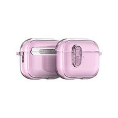 透明耳機保護殼, 粉色, 1個, Apple AirPods Pro 3