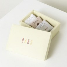 닥스 2231 여성 화이트 자수장식 면혼방 덧신양말3종세트