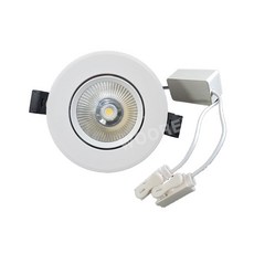 LED할로겐 매입등 COB 3인치5W(화이트) 주광색 전구색 일체형, 1개