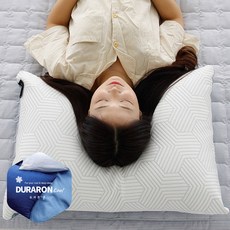 폴랑 듀라론 냉감 쿨 솜베개 중형 대형 커버+솜 포함구성 휴비스 정품 100% 국내제작