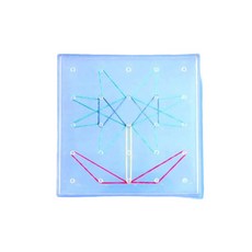 아동 수학개념 고무줄도형 5핀 지오보드 수학교구 수학완구 모형 교구