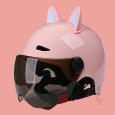 랄잇 헬멧장식 고양이귀 헬맷악세서리, 블랙