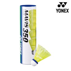 요넥스 셔틀콕 마비스 350 YM 블루 야외용 나일론 배드민턴 1타 6개입 오남스포츠, ONE COLOR, 1개