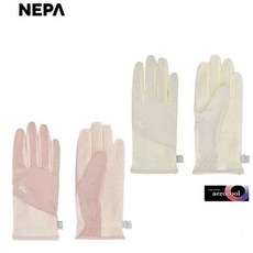 [네파] 여성 AERO TWIN MESH 에어로 트윈 메쉬 W장갑 등산장갑 7M28107, 1세트, 크림(E01)