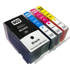 훼이머스신곡점 HP 902 XL (세트판매) 호환잉크 대용량 HP6975/6978/6968/6960/6954/6958/6962, 902XL(검정+파랑+빨강+노랑)세트, 1세트