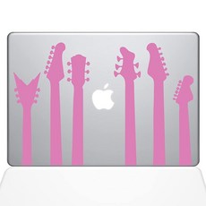 The Decal Guru 1416-MAC-15P-BG 기타 밴드 맥북 데칼 비닐 스티커 15인치 맥북 프로 (2015년 이상) 핑크