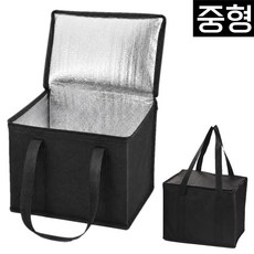 원앤미 접이식 보온보냉가방 보냉백, 1개, 블랙 1개, 블랙