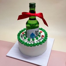 [평일10시전 주문 오늘출발] [날짜예약가능] 리얼소주케익 레터링 케이크 택배로받는 전국배송 빠네뜨리아케이크, 1개, 400g, 크림치즈- 화이트시트, 미니