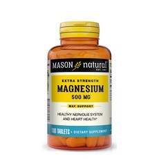 MASON natural 無糖鎂錠 500mg, 1組, 100顆