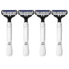 여행용 면도기 4중날 수동 4P 면도기 일회용 남성