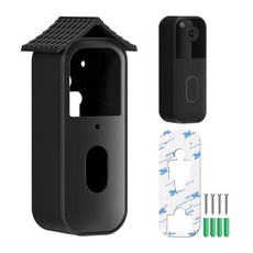 Blink 비디오 초인종(2세대)용 드릴 없는 마운트 2-in-1 설치(접착제 또는 나사) 햇빛 가리개 및 레인 가드가 있는 하드 쉘 케이스 Blink 초인종 2021용 내, Blink 비디오 초인종(2세대)용 드릴 없는 마운트,
