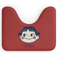 페코짱 화장실 매트 스타일리시 러그 푹신 세탁 가능 물 흡수력 미끄럼 방지 귀여운 욕실 15.7 x 19.7 인치(40 50 cm) 실내 장식, 페코짱 화장실 매트, 스타일리시, 러그, 푹신, 세탁