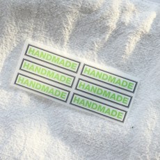 슈벨라 열전사지 핸드메이드 라벨 레터링 이중박스 6color 가방리폼 옷리폼, 1개, 06.연두