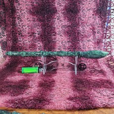 Gtm 86 文昌筆 台灣墨玉 手工原創大筆進財 財德 財至 吸鉄鎮宅避邪蒐藏品, 1個, 長38.8公分