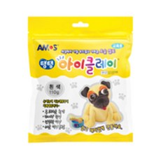 아모스 5000 탱탱아이클레이 파우치, 흰색, 110g, 1개