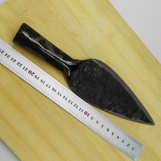 加厚生蠔刀木柄鍛打開蠔刀牡蠣刀燒烤撬生蠔工具, 1個, 鋼柄