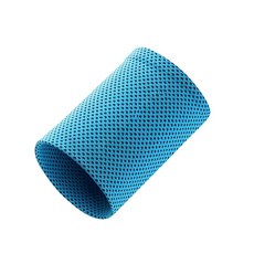 涼感手腕巾 吸汗運動護腕 夏季冰涼腕巾 跑步 舉重 健身 戶外運動 羽毛球 網球 瑜珈 護腕帶 擦汗腕帶, 藍色, 1個