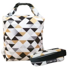 ENJOY101 矽膠布食物袋1.0版本 好食袋 - 湯麵袋 火鍋外帶 大開口設計, 1個, 菱格紋1.0版本 3.5L