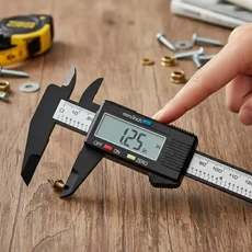 6인치 디지털 버니어 캘리퍼스 0150mm LCD 전자식 고정밀 교실 실험용 내구성 있는 도구, 1세트