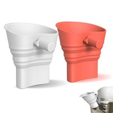 Ishenkea 주방 보조 믹서용 밀가루 깔때기 2개 Artisan Ksm150이 있는 스탠드 믹서 부착물 쉽게 부을 수 있음 튀거나 떨어지지 않음, Silicone
