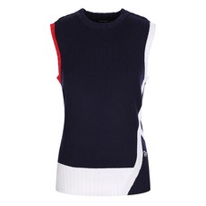 [팜스프링스] 여성 배색포인트 니트베스트_SKVL224456