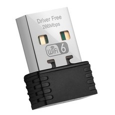 무선 와이파이 6 어댑터 드라이버 USB 네트워크 카드 Win7/10/11 컴퓨터용 미니 수신기 AX286 802 11Ax 2 4Ghz