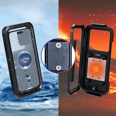 알리노 2단조절 오토바이 방수 방한 열선 자석 충전케이스 배달대행, (상:S / 하:N), C타입 전용