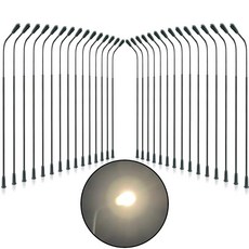 Freell 프릴 가로등 LED 라이트 3V 오렌지 78mm 30개 세트 모델 가로등 도로등 가로등주 철도모형 건물모형 디오라마 제작 미니어처 미니 피규어 DIY 30개입 레이아웃, 1개