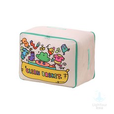 超厚特大 卡通免抽氣壓縮棉被收納袋, 1個, 中号-绿色字母