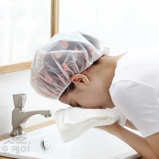 일회용 비닐 샤워캡 위생모자 헤어캡, 1개