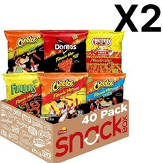 Frito Lay Flamin' Hot Mix Variety Pack 프리토 레이 클레이밍 핫믹스 버라이어티팩, 2개, 1kg